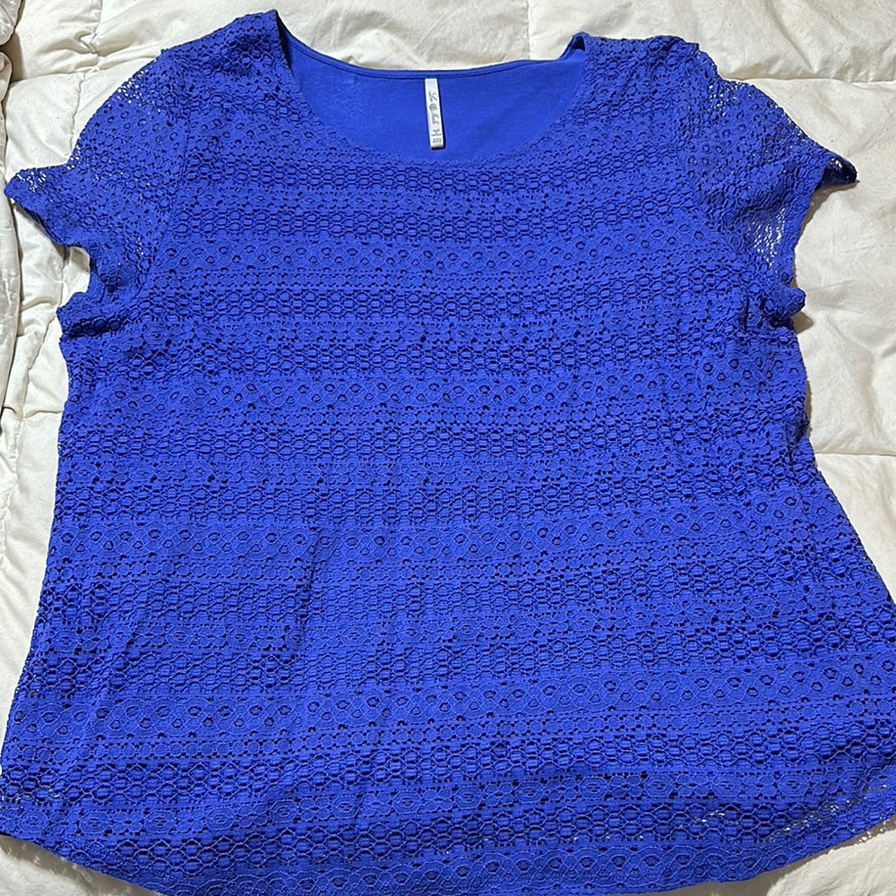 Blue Lace Women's Top